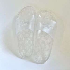 Coach Ulyssa Waterproof Slide Sandal in Clear US 5 MSRP $95 NEW